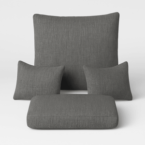4 Piece Outdoor Egg Chair Replacement Set With Removable Covers - Comfy Sofa Cover