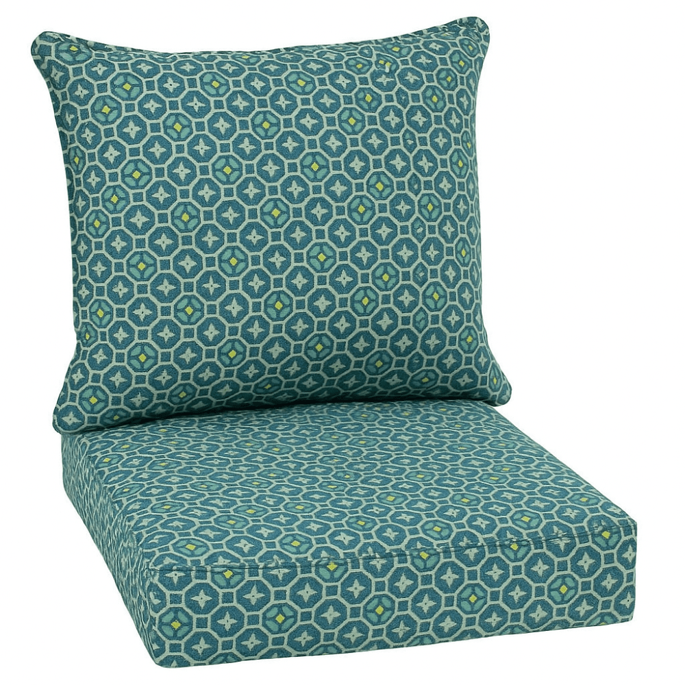 2 Piece Outdoor Deep Seating Set – Simone Black Tropical Print - Comfy Sofa Cover